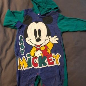 Vintage baby Mickey Mouse toddler outfit in vguc